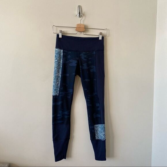 Lululemon-Wunder Under “Sashiko Inkwell” Leggings (Size:4) - Picture 1 of 11